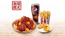 熱門餐點 - 韓辛甜薯無骨大口脆雞XL套餐