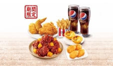 熱門餐點 - 韓辛甜薯無骨大口脆雞雙人分享餐